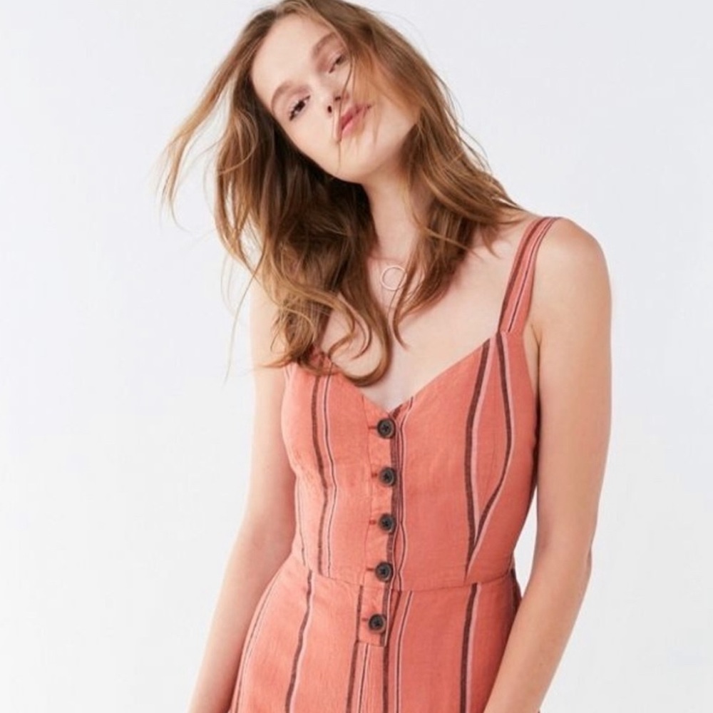 Urban Outfitters Rust/Striped Jumpsuit